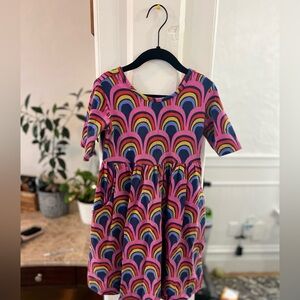 Hanna Andersson rainbow dress with pockets